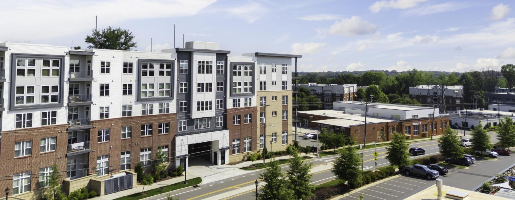 a large building with many windows